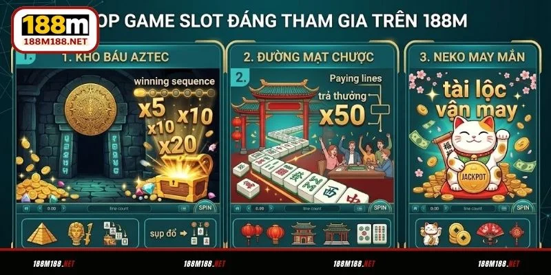 Top game slot đáng tham gia trên 188M